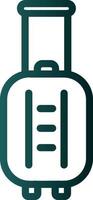 Suitcase Rolling Vector Icon Design