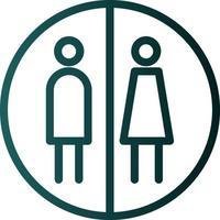 Restroom Vector Icon Design