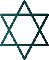 Star Of David Vector Icon Design