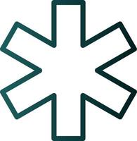 Star Of Life Vector Icon Design