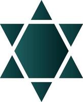 Star Of David Vector Icon Design