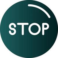 Stop Circle Vector Icon Design