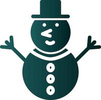 Snowman Vector Icon Design