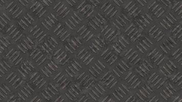 Seamless metallic diamond plate pattern surface loop. Dirty steel floor pattern texture. video