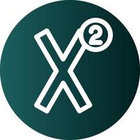 Superscript Vector Icon Design