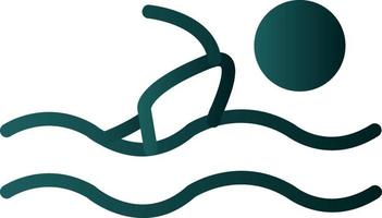 Swimmer Vector Icon Design