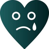 Sad Tear Vector Icon Design