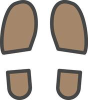 Shoe Prints Vector Icon Design