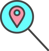 Search Location Vector Icon Design