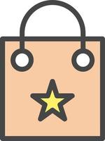 Shopping Bag Vector Icon Design