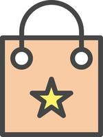 Shopping Bag Vector Icon Design