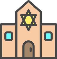 Synagogue Vector Icon Design