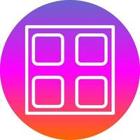 Square Full Vector Icon Design