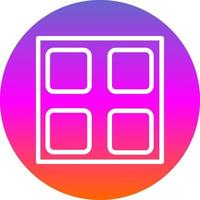 Square Full Vector Icon Design