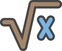 Square Root Alt Vector Icon Design