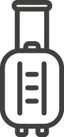 Suitcase Rolling Vector Icon Design