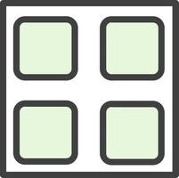 Square Full Vector Icon Design