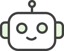 diseño de icono de vector de robot