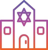 Synagogue Vector Icon Design