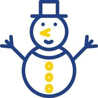 Snowman Vector Icon Design