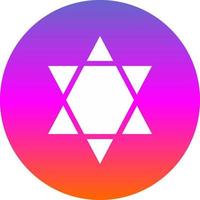 Star Of David Vector Icon Design