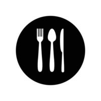 spoon fork knife logo vector