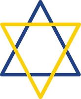 Star Of David Vector Icon Design