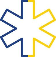 Star Of Life Vector Icon Design