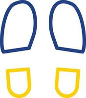 Shoe Prints Vector Icon Design