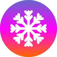 diseño de icono de vector de copo de nieve