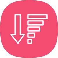 Sort Amount Down Alt Vector Icon Design