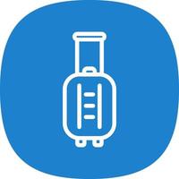 Suitcase Rolling Vector Icon Design