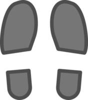 diseño de icono de vector de huellas de zapatos