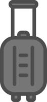 Suitcase Rolling Vector Icon Design