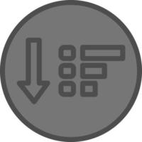 Sort Down Vector Icon Design