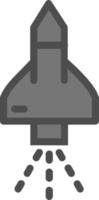 Space Shuttle Vector Icon Design