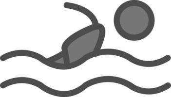 Swimmer Vector Icon Design