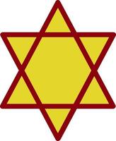 Star Of David Vector Icon Design