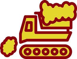 Snowplow Vector Icon Design