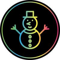 Snowman Vector Icon Design