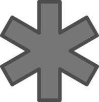 Star Of Life Vector Icon Design