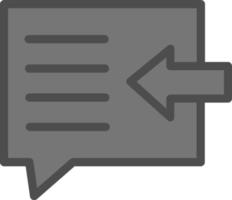 Reply All Vector Icon Design