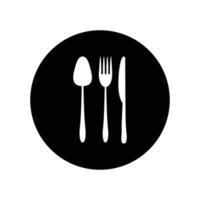 spoon fork knife logo vector