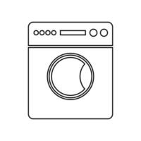 washing machine logo vector