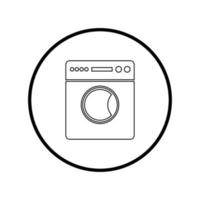 washing machine logo vector