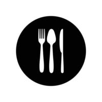 spoon fork knife logo vector