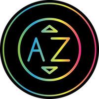 Sort Alpha Down Alt Vector Icon Design