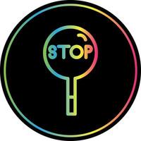Stop Vector Icon Design