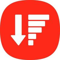 Sort Amount Down Alt Vector Icon Design