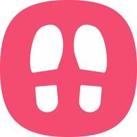Shoe Prints Vector Icon Design